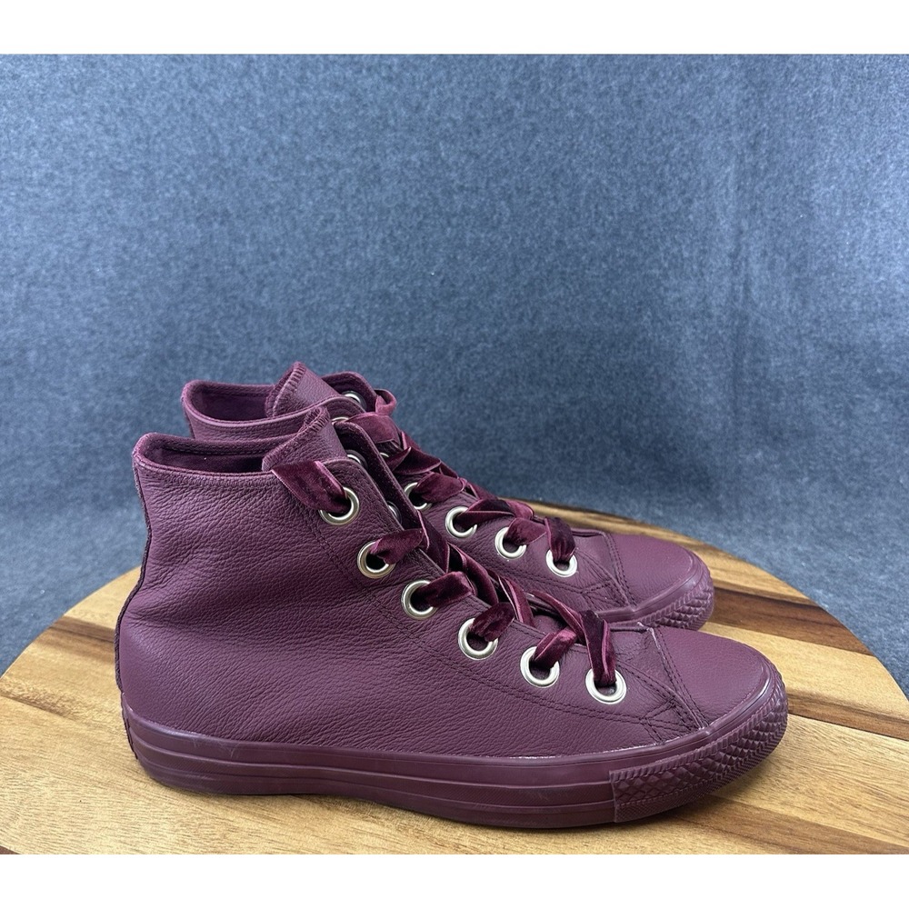 Converse Chuck Taylor All Star HI Womens Sneakers Sz 10 Burgundy Shoes 561687C